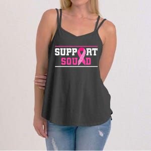 Support Squad Breast Cancer Awareness Pink Ribbon Women's Strappy Tank