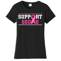 Support Squad Breast Cancer Awareness Pink Ribbon Women's T-Shirt