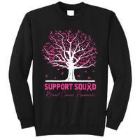 Support Squad Breast Cancer Awareness Fall Tree Pink Ribbon Sweatshirt