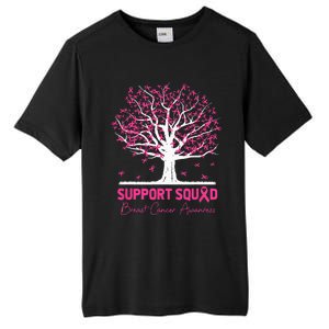 Support Squad Breast Cancer Awareness Fall Tree Pink Ribbon Tall Fusion ChromaSoft Performance T-Shirt