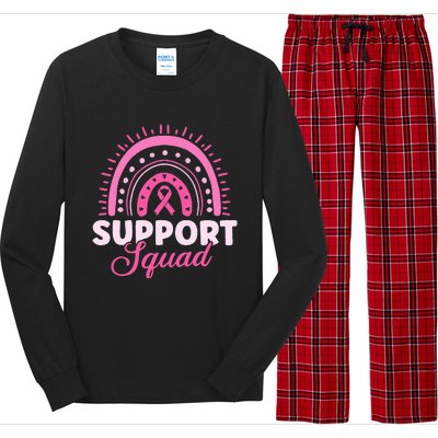 Support Squad Breast Cancer Warrior Long Sleeve Pajama Set