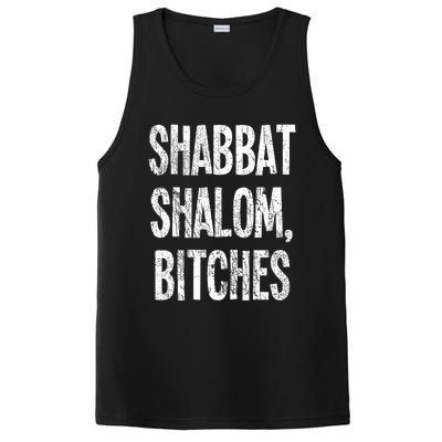 Shabbat Shalom Bitches  Funny Jewish Jew Shabbos  PosiCharge Competitor Tank