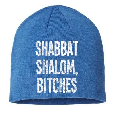 Shabbat Shalom Bitches  Funny Jewish Jew Shabbos  Sustainable Beanie