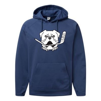 Shoresy Sudbury Bulldogs Logo Performance Fleece Hoodie