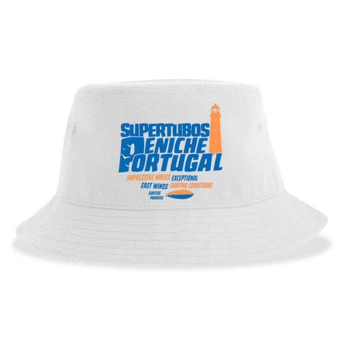 Supertubos Surf Break Peniche Portugal Sustainable Bucket Hat