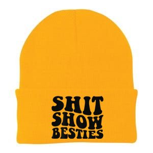 Shit Show Besties on back Knit Cap Winter Beanie