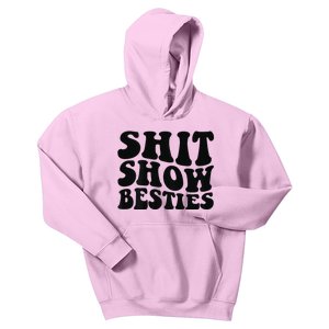 Shit Show Besties on back Kids Hoodie