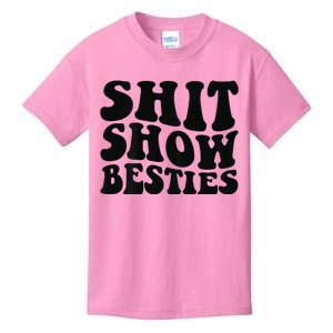 Shit Show Besties on back Kids T-Shirt