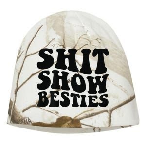 Shit Show Besties on back Kati - Camo Knit Beanie