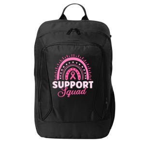 Support Squad Breast Cancer Warrior Funny Gift City Backpack