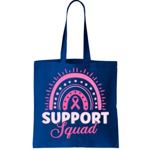 Support Squad Breast Cancer Warrior Funny Gift Tote Bag