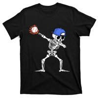 Spooky Skeleton Baseball Player Halloween Costume T-Shirt