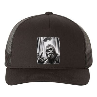Sasquatch Selfie Big Foot Rock On Ufo Alien Yupoong Adult 5-Panel Trucker Hat