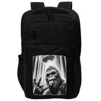 Sasquatch Selfie Big Foot Rock On Ufo Alien Impact Tech Backpack