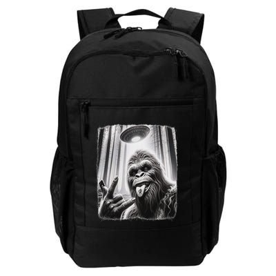 Sasquatch Selfie Big Foot Rock On Ufo Alien Backpack
