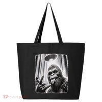 Sasquatch Selfie Big Foot Rock On Ufo Alien 25L Jumbo Tote
