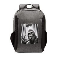 Sasquatch Selfie Big Foot Rock On Ufo Alien Vector Backpack