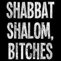 Shabbat Shalom Bitches Funny Jewish Jew Shabbos Cooling Performance Crew T-Shirt