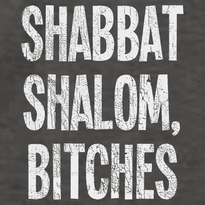 Shabbat Shalom Bitches Funny Jewish Jew Shabbos Vector Backpack