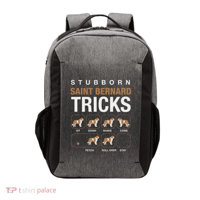 Stubborn Saint Bernard Tricks Vector Backpack