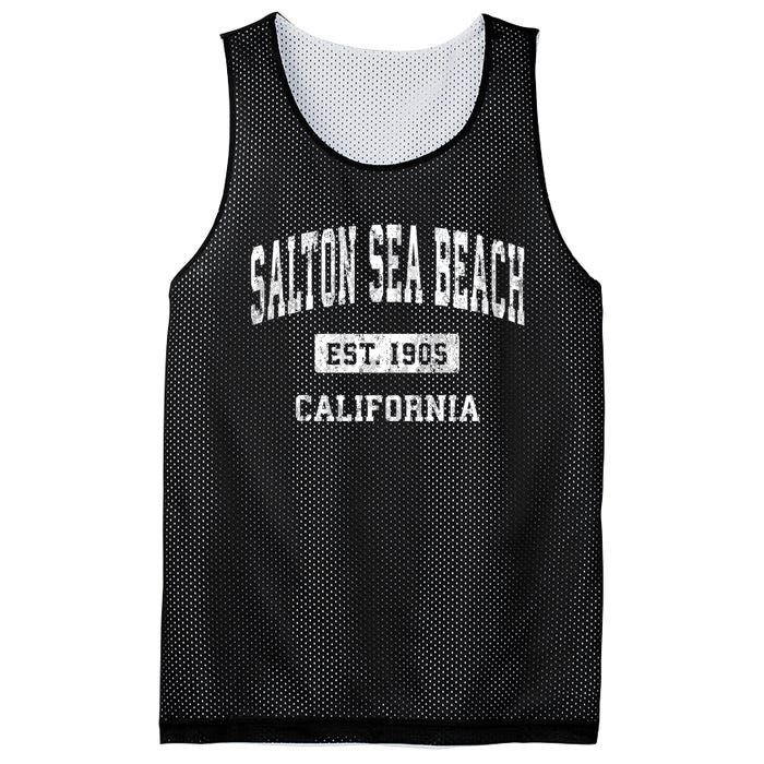 Salton Sea Beach California Ca Vintage Athletic Mesh Reversible Basketball Jersey Tank