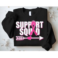 Support Squad Breast Cancer Awareness Pink Ribbon Sweatshirt