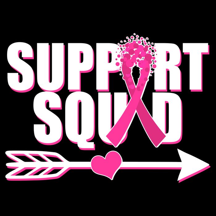 Support Squad Breast Cancer Awareness Pink Ribbon Sweatshirt
