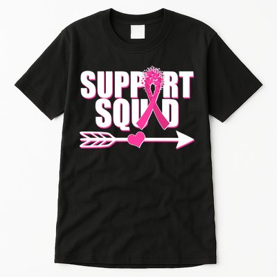 Support Squad Breast Cancer Awareness Pink Ribbon Tall T-Shirt