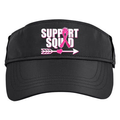 Support Squad Breast Cancer Awareness Pink Ribbon Adult Drive Performance Visor