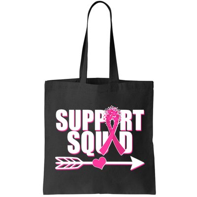 Support Squad Breast Cancer Awareness Pink Ribbon Bag
