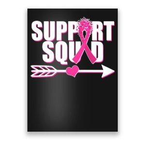 Support Squad Breast Cancer Awareness Pink Ribbon Poster