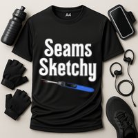 Seams Sketchy By Elonie Yoder For Coriander Quilts Performance Shirt