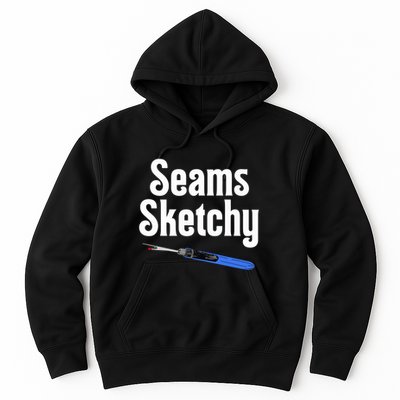 Seams Sketchy By Elonie Yoder For Coriander Quilts Hoodie