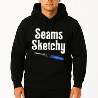 Seams Sketchy By Elonie Yoder For Coriander Quilts Hoodie
