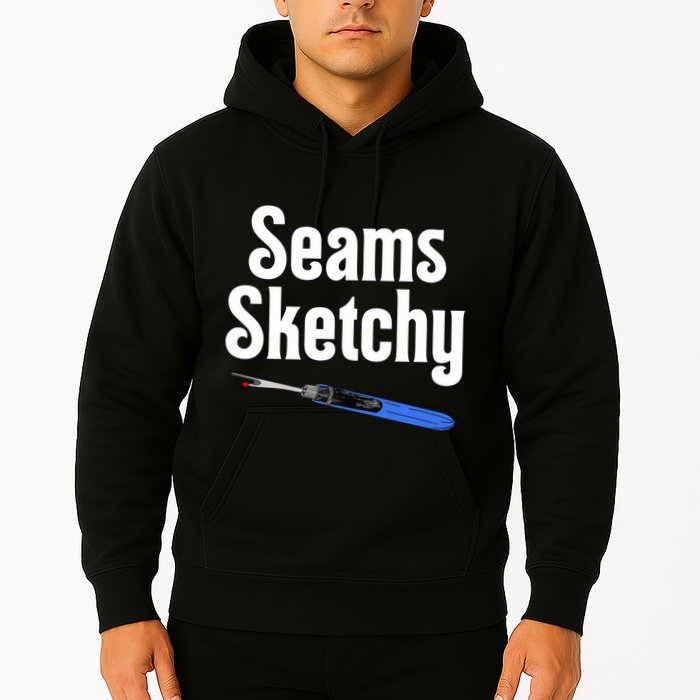 Seams Sketchy By Elonie Yoder For Coriander Quilts Hoodie