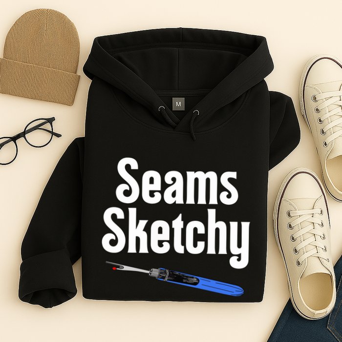 Seams Sketchy By Elonie Yoder For Coriander Quilts Hoodie