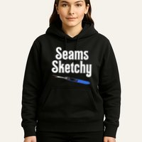 Seams Sketchy By Elonie Yoder For Coriander Quilts Hoodie
