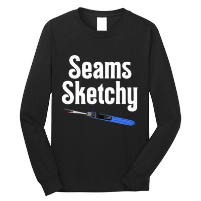 Seams Sketchy By Elonie Yoder For Coriander Quilts Long Sleeve Shirt