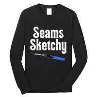 Seams Sketchy By Elonie Yoder For Coriander Quilts Long Sleeve Shirt