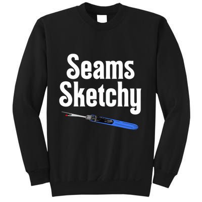 Seams Sketchy By Elonie Yoder For Coriander Quilts Sweatshirt