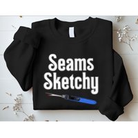 Seams Sketchy By Elonie Yoder For Coriander Quilts Sweatshirt