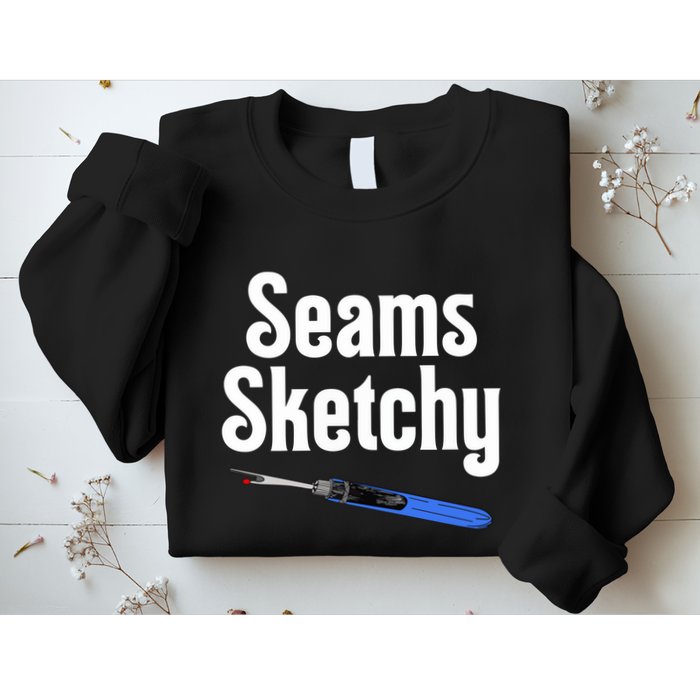 Seams Sketchy By Elonie Yoder For Coriander Quilts Sweatshirt