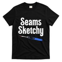 Seams Sketchy By Elonie Yoder For Coriander Quilts T-Shirt