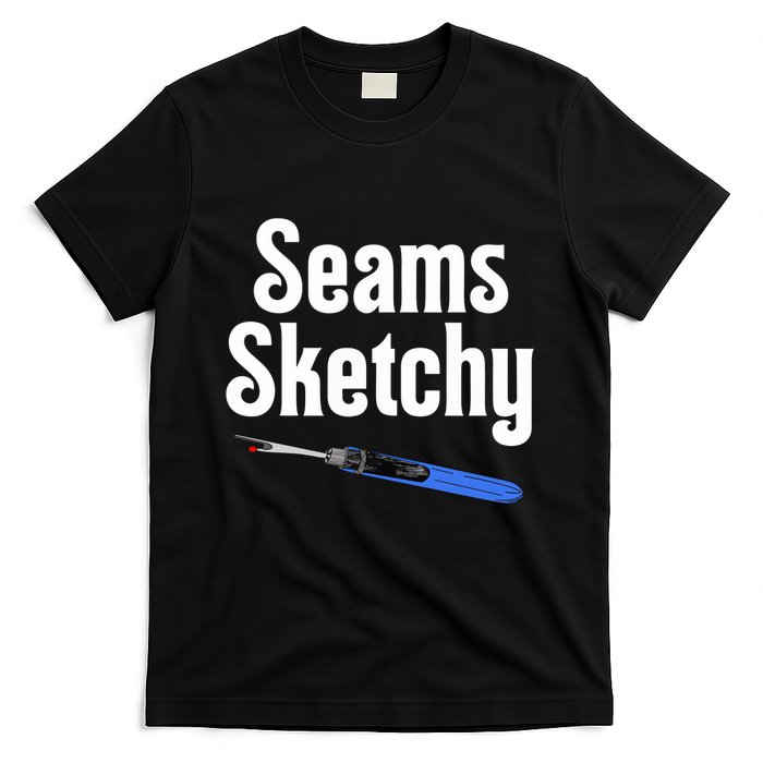 Seams Sketchy By Elonie Yoder For Coriander Quilts T-Shirt