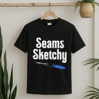 Seams Sketchy By Elonie Yoder For Coriander Quilts T-Shirt