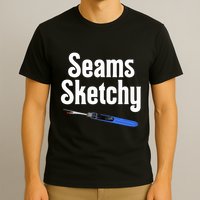 Seams Sketchy By Elonie Yoder For Coriander Quilts T-Shirt