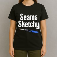 Seams Sketchy By Elonie Yoder For Coriander Quilts T-Shirt