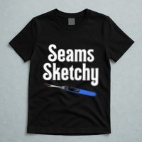 Seams Sketchy By Elonie Yoder For Coriander Quilts T-Shirt