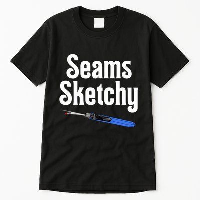 Seams Sketchy By Elonie Yoder For Coriander Quilts Tall T-Shirt