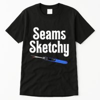 Seams Sketchy By Elonie Yoder For Coriander Quilts Tall T-Shirt